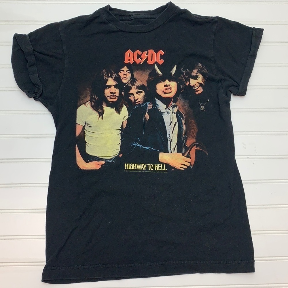 AC/DC Highway to Hell black short sleeve T shirt S